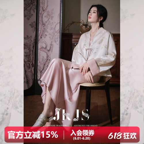 国风外套JKJS缎感提花