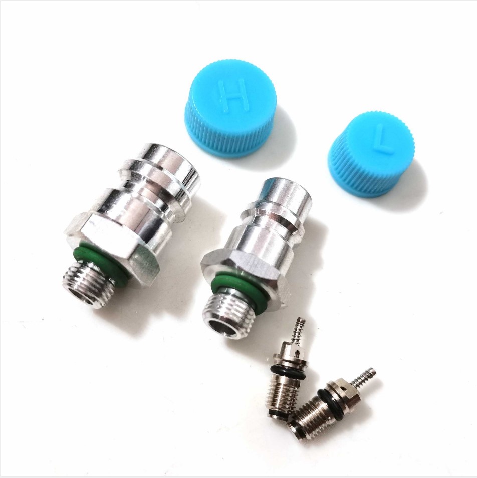 汽车空调快排阀开关R134a508环保高低压加气加氟嘴配气门盖气门芯