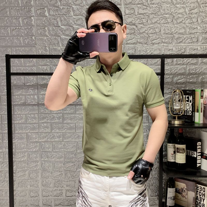 新款短袖T恤刺绣POLO衫