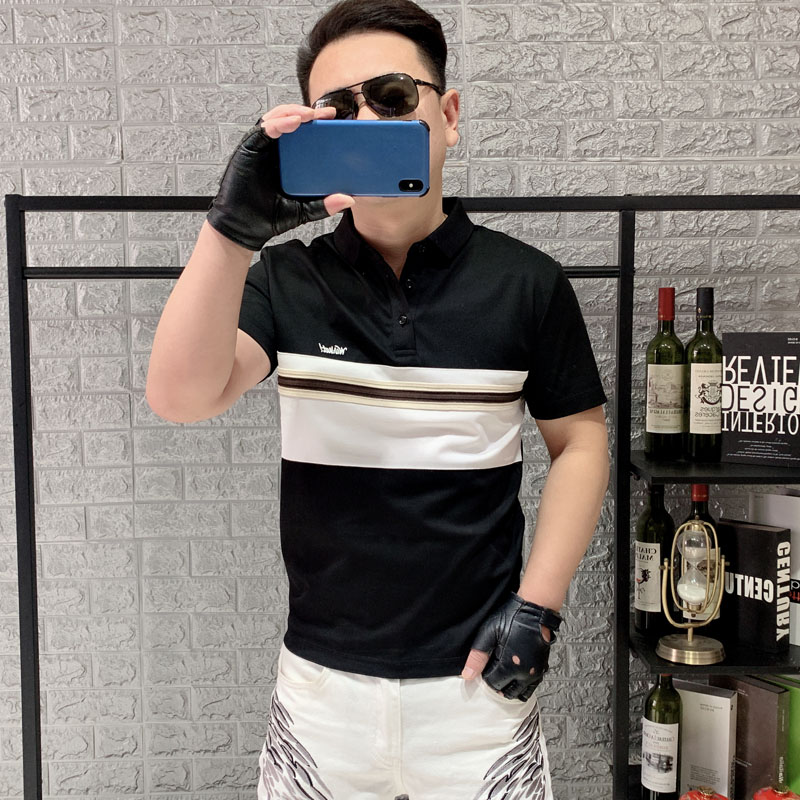 夏短袖日常时尚潮POLO衫个性高端