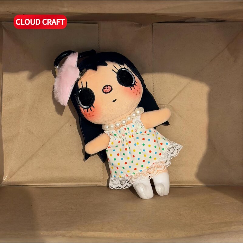 适用小玉yuy娃衣彩色波点裙套装可爱百搭娃衣YUY毛绒玩偶衣服着替