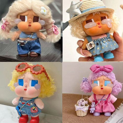 哭娃衣服日光沐浴娃衣套装泡泡玛特crybaby vacation搪胶玩偶服装