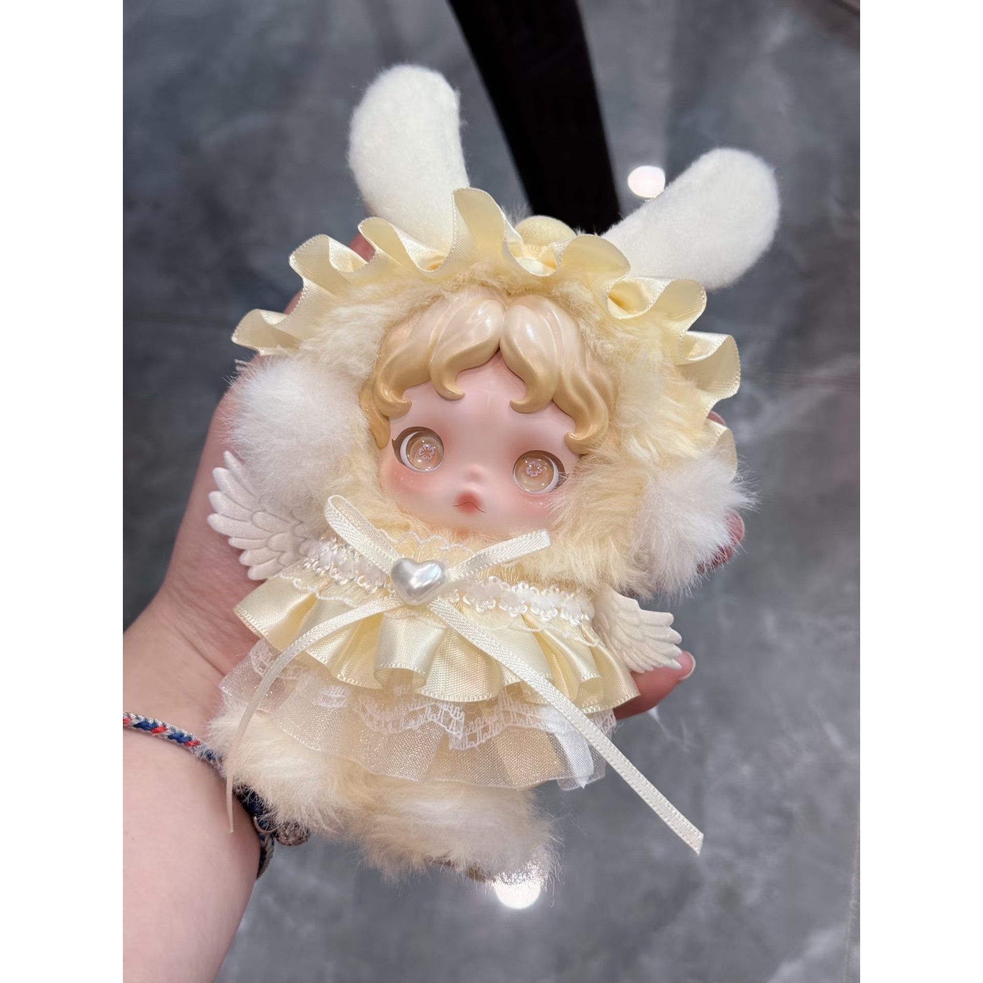 泡泡玛特sp2光织园朝晖金兔耳天使娃衣着痕沐木搪胶公仔换装10cm,模玩/动漫/周边/娃圈三坑/桌游,棉花娃娃/毛绒玩具娃衣,淘宝优惠券,粉丝福利购,淘宝优惠卷