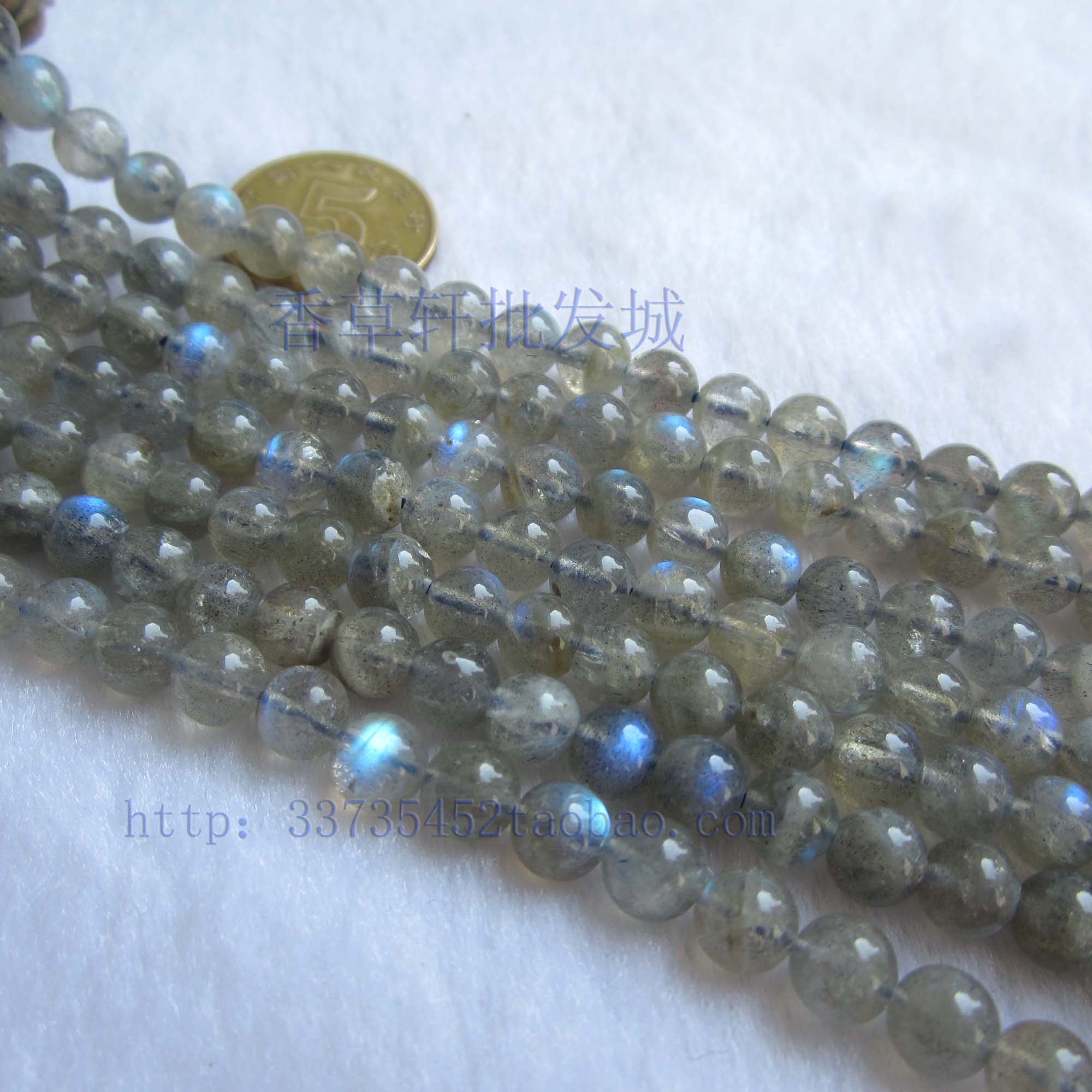 diy天然蓝光拉长石散珠