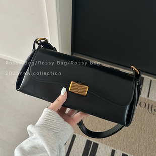 ROSSY BAG 百搭复古高级感法棍包小众通勤单肩斜挎包包女2025新款