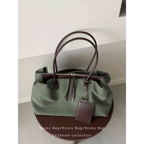 ROSSY BAG 三层夹心托特包 百搭复古小众大容量包包单肩手提通勤