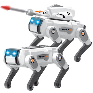 新品录音学舌智能机械狗炮台发射仿生机器人发光音乐跳舞玩具礼物