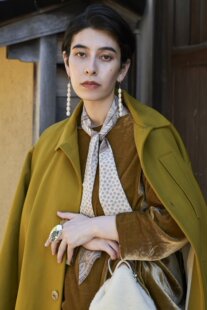 包税包邮日本代购toogood22秋冬新款厚款棉毛单排扣通勤长外套女