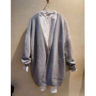 middle版 包税 arts&science简约纯色100%羊绒针织开衫 日本代购 包邮