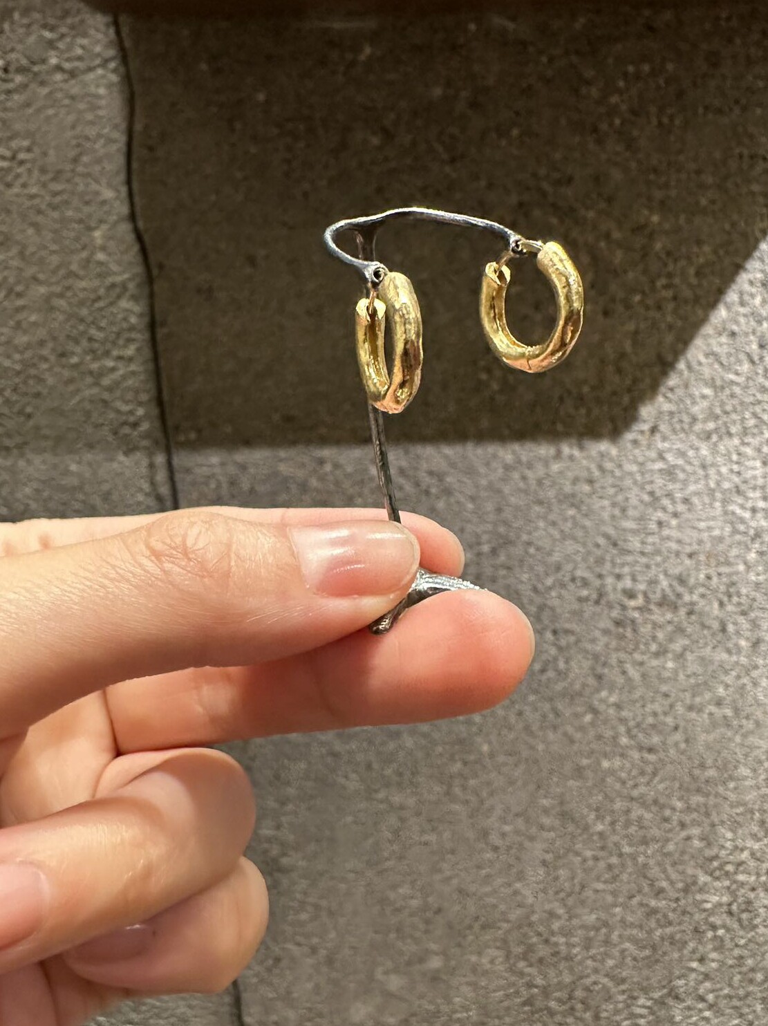 匆匆匆匆noguchi手工素金耳环女
