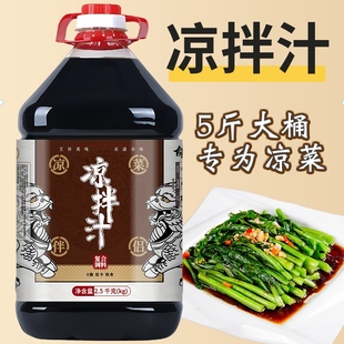 5斤凉拌菜专用凉拌汁调料家用凉皮蘸料黄瓜捞拌汁商用调料汁10斤