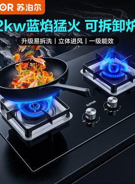苏泊尔MB16燃气灶煤气灶双灶家用嵌入式台式天然气液化气猛火灶台