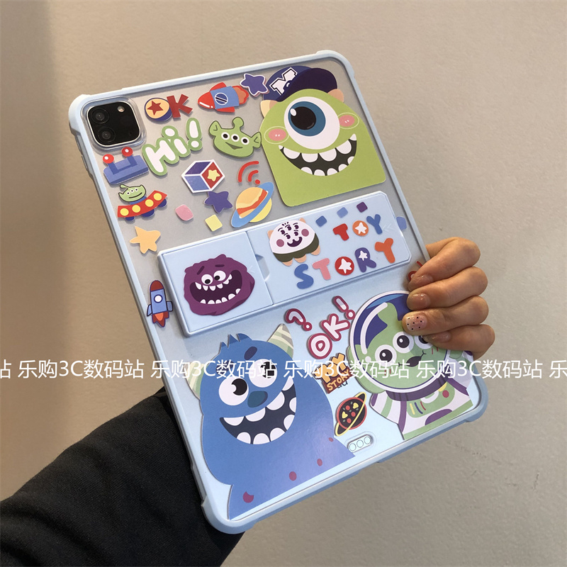 可爱卡通iPad7/8/9保护套10代10.9磨砂2025新款第11代A16带支架Air7适用Pro11苹果10.2寸9.7防摔迷你平板后壳