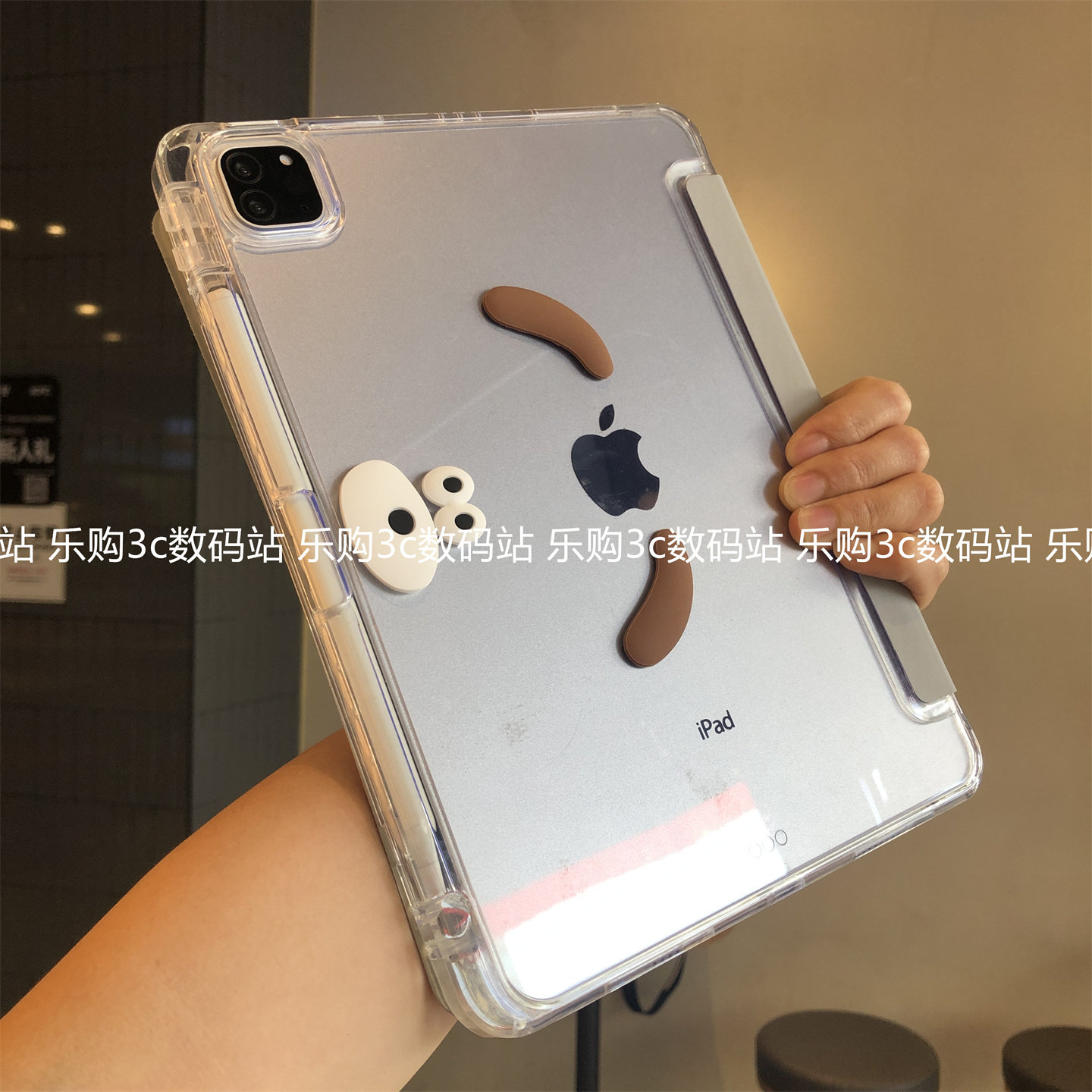 3+Y折叠横竖支架适用苹果iPad11代a16亚克力壳diy第10代Air678全包Pro11防弯10.2英寸9.7带笔槽mini5/6保护套