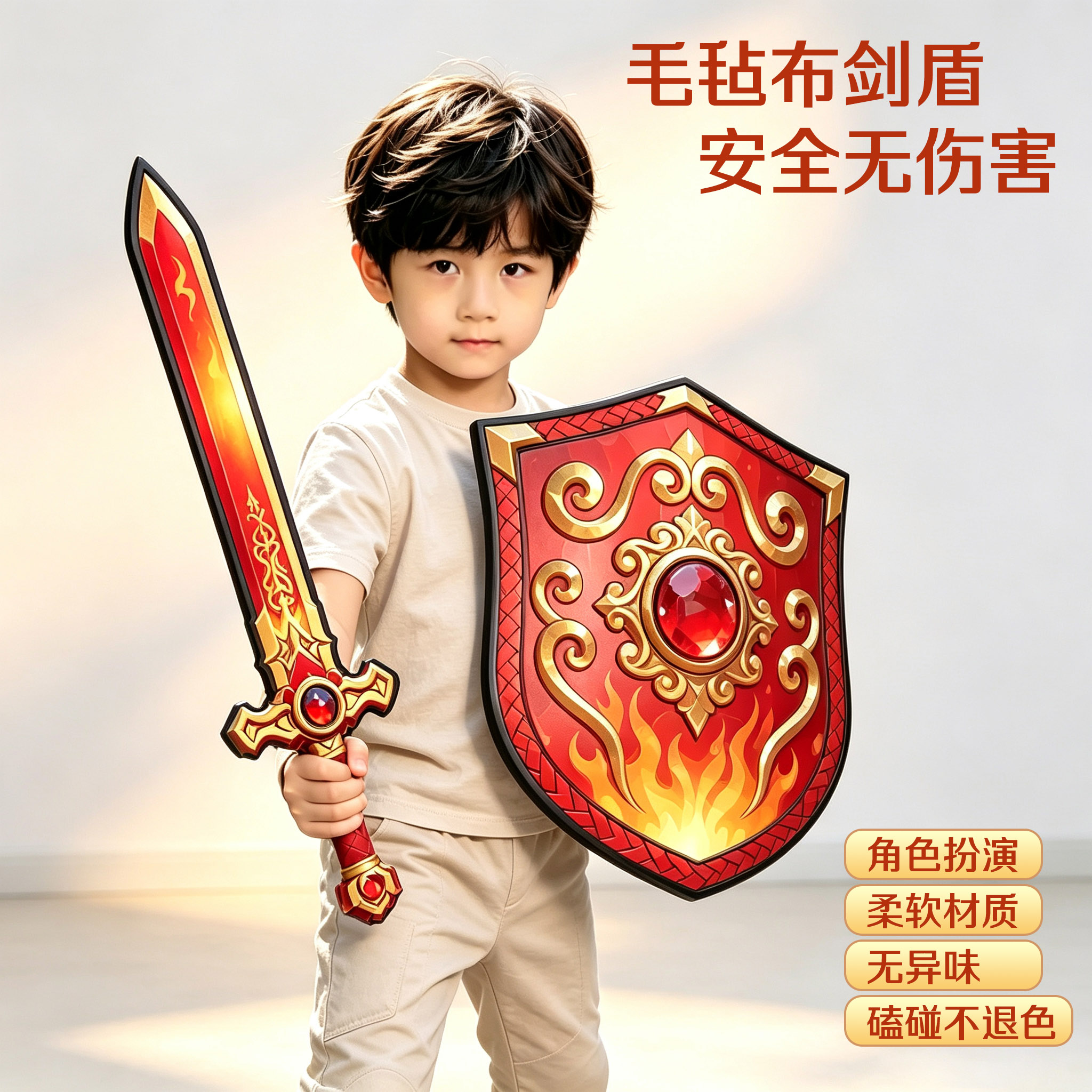 儿童毛毡无纺布刀剑盾牌玩具