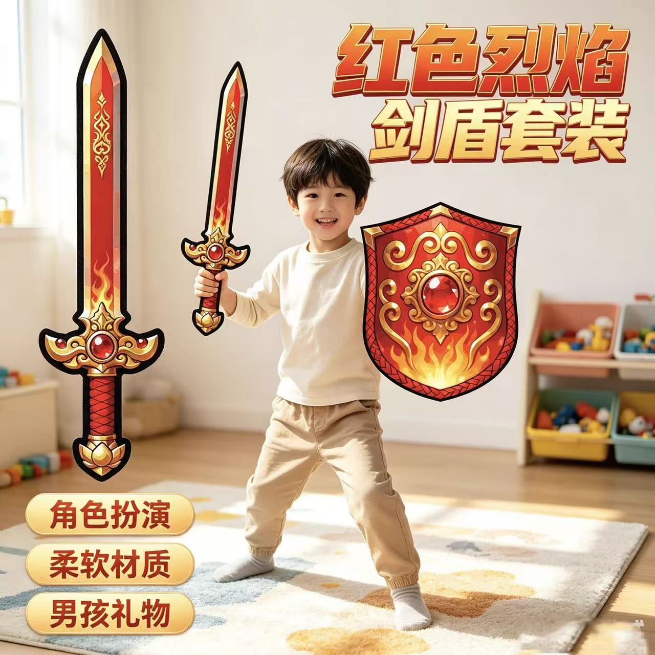 刀剑盾牌玩具套装安全无毒无味图片