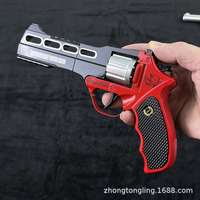 正总才犀牛王左轮砸炮枪全金属合金儿童模型玩具枪响声子枪