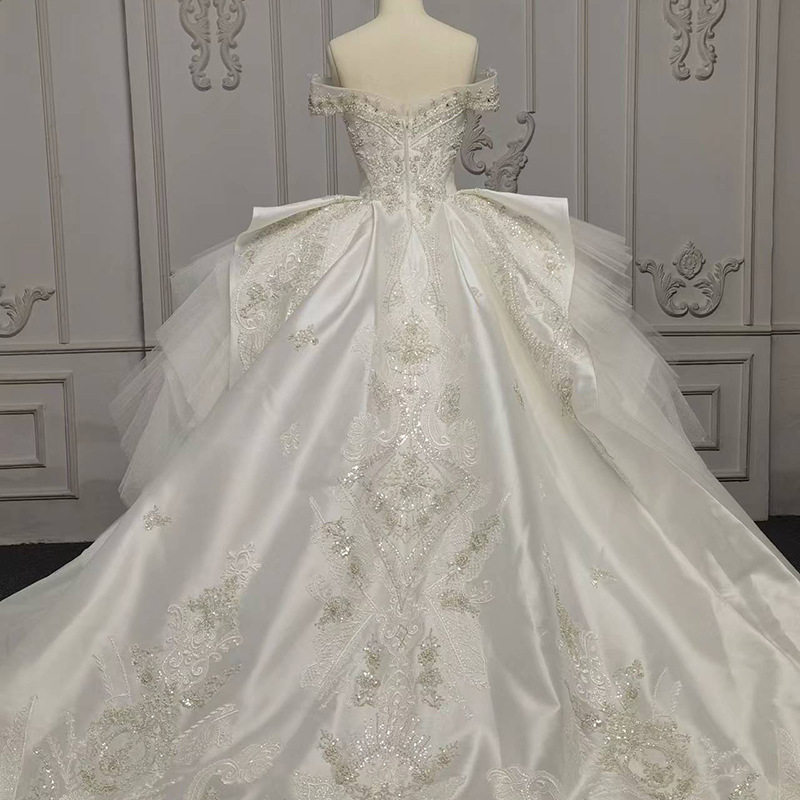 婚纱9850 mother of the bridal wedding dress beaded v neck pl