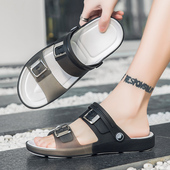 夏季 涉水沙滩鞋 新款 开车两用防滑防水凉鞋 潮流外穿拖鞋 男土凉拖鞋