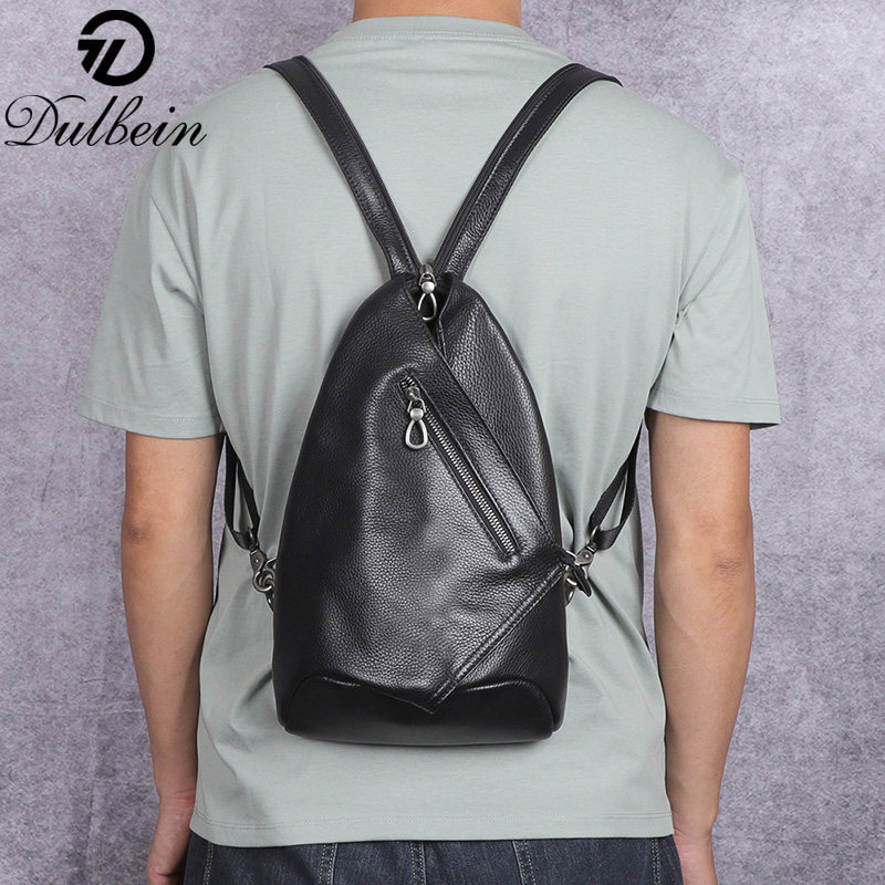 男士胸包真皮2025新款大容量高档头层牛皮斜挎包单肩包双肩包背包