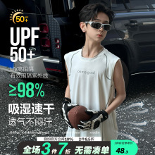 男童速干t恤背心凉感新款大童夏季透气篮球服夏装运动防晒上衣潮T