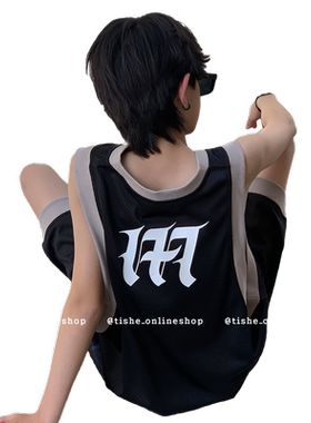 男童无袖套装运动服篮球服夏装