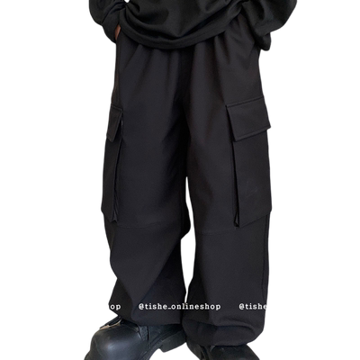 题设加绒工装长裤加厚裤子