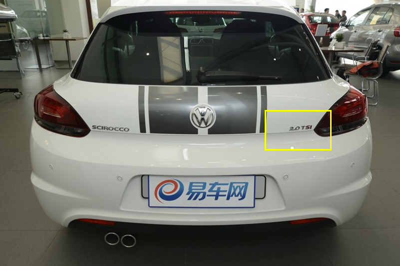 进口新款大众尚酷后字母排量贴标20tsiabs电镀logo银色字标车标