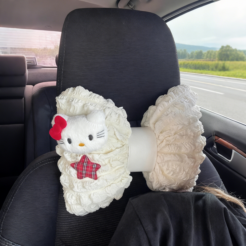 可爱少女心Kitty汽车头枕护颈枕