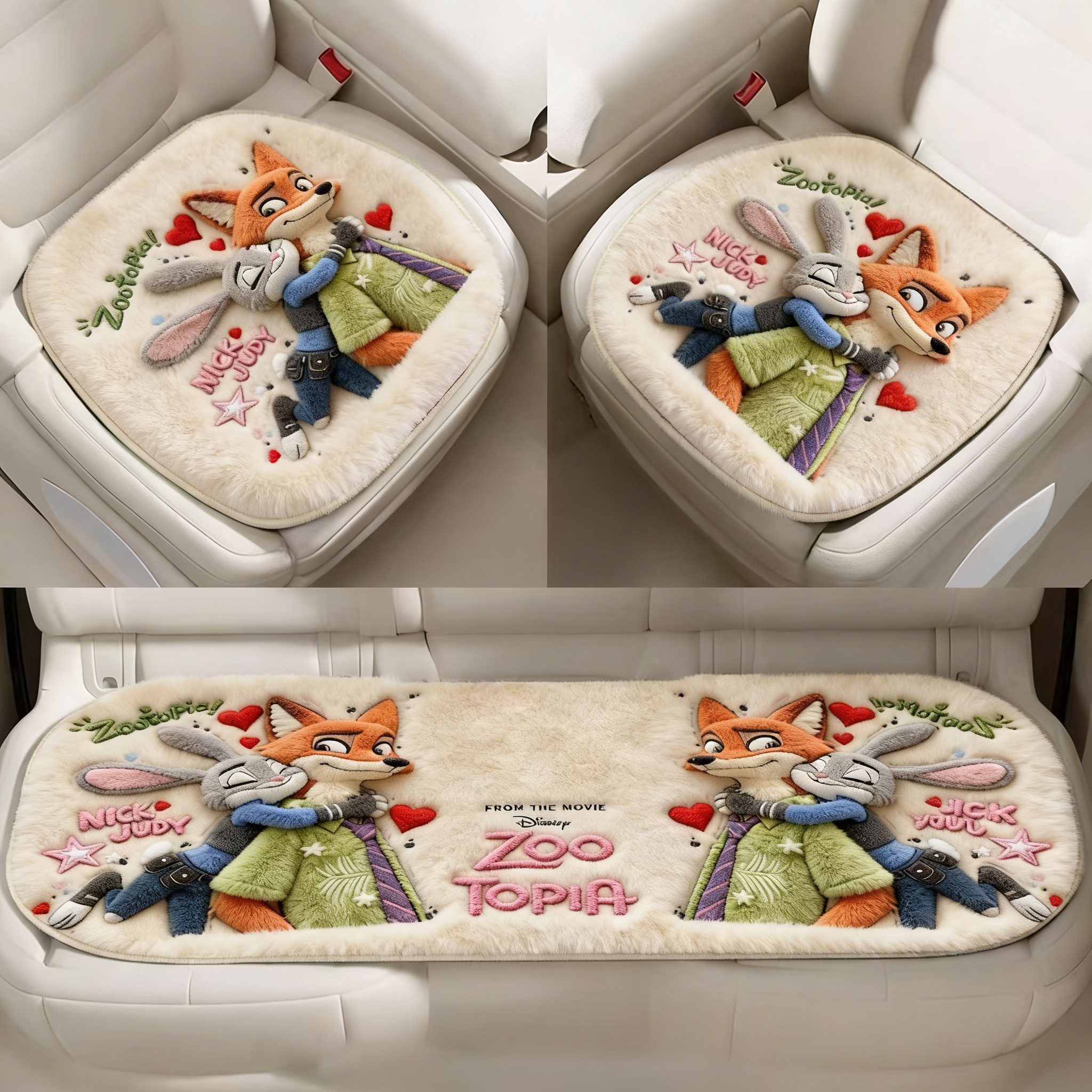 疯狂动物城冬季仿羊绒汽车坐垫保暖毛绒后排座垫冬天套装装饰垫子,汽车用品/电子/清洗/改装,通用座套/座垫,淘宝优惠券,粉丝福利购,淘宝优惠卷