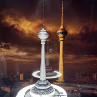 中央电视塔模型北京地标建筑摆件现代简约旅游纪念品建筑工艺品