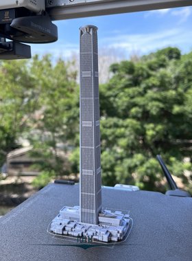 高银金融117大厦模型天津地标建筑摆件礼品简约旅游建筑工艺品