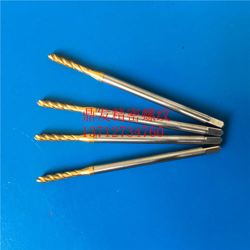 日本YAMAWA加长镀钛螺旋丝锥8-32U10-24U1/4-20-28X100钢6G机丝攻