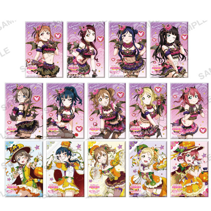 预定 lovelive aqours 水团 方形徽章吧唧 丰收的秋天 小恶魔