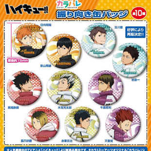 甘乐屋现货 排球少年 转身回望 75mm 徽章吧唧 动漫周边