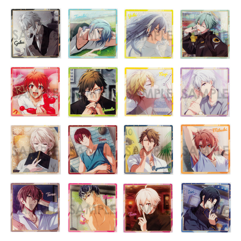 预定  IDOLiSH7 爱娜娜 偶像星愿 Sol 流沙闪粉 亚克力杯垫 vol.3