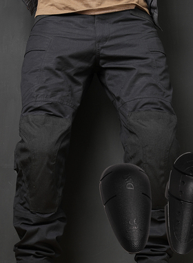 异种兵战术摩托机车骑行护膝裤工装修身作训束脚军迷户外男秋冬季