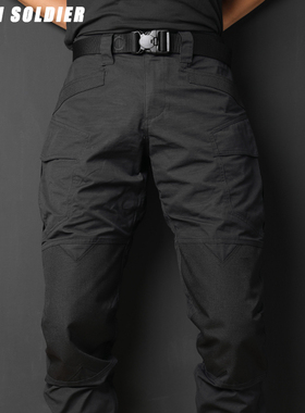 异种兵全新黑色战术军迷工装长裤抗撕裂户外野战作训裤男子秋冬季