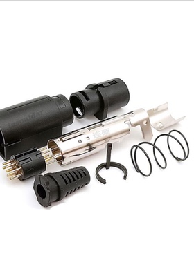 MINI DIN中9P10P7件套组装式公头MD9P10P车针装配公头S端子连接器