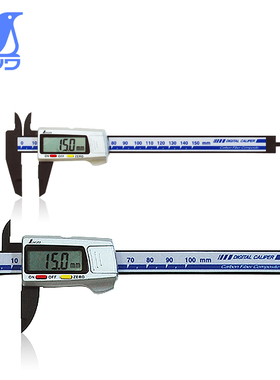 日本企鹅亲和碳纤维高精度游标数显卡尺19978/100mm19979/150mm