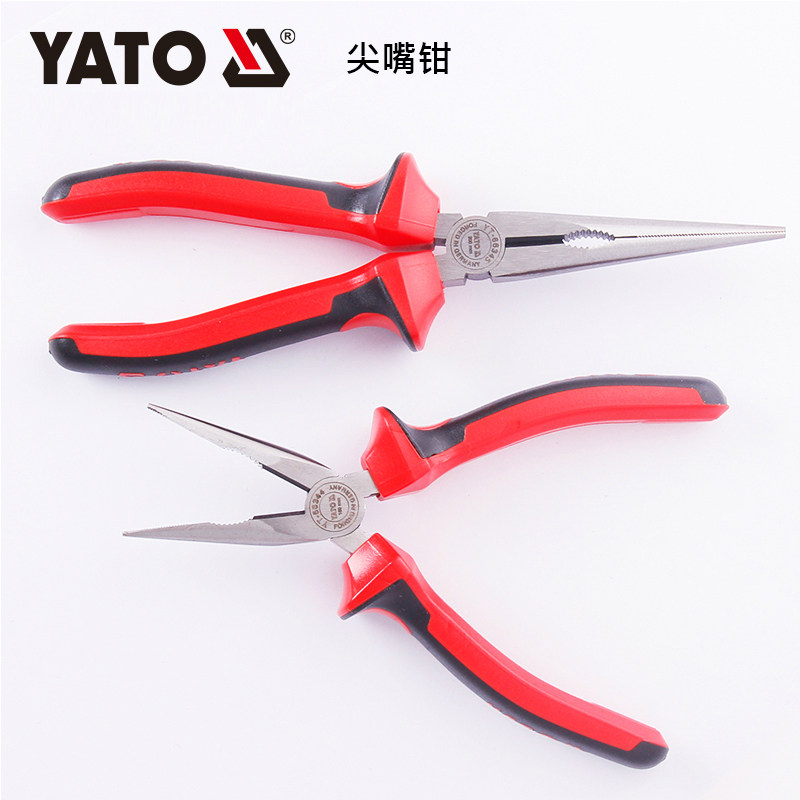 YATO易尔拓工具尖嘴钳尖口尖头老虎钳手钳子YT-66344 66345