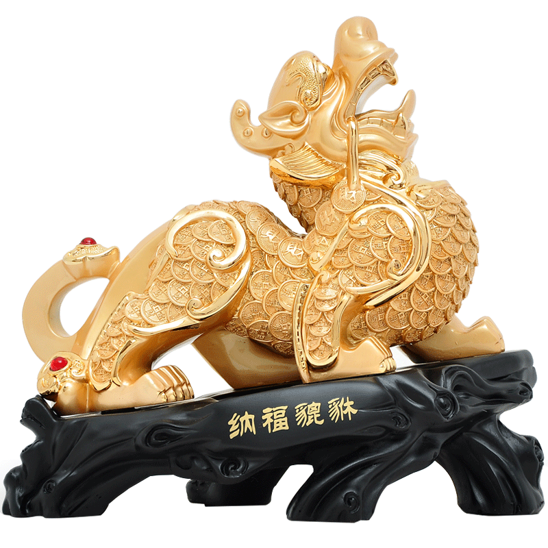 黄铜招财电视柜办公桌福禄寿三星