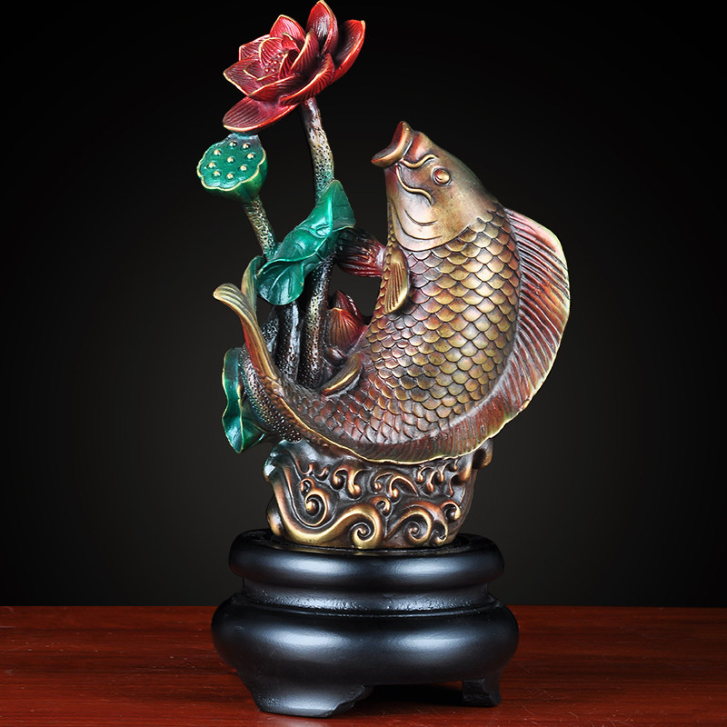纯铜年年有余招财乔迁新居工艺品