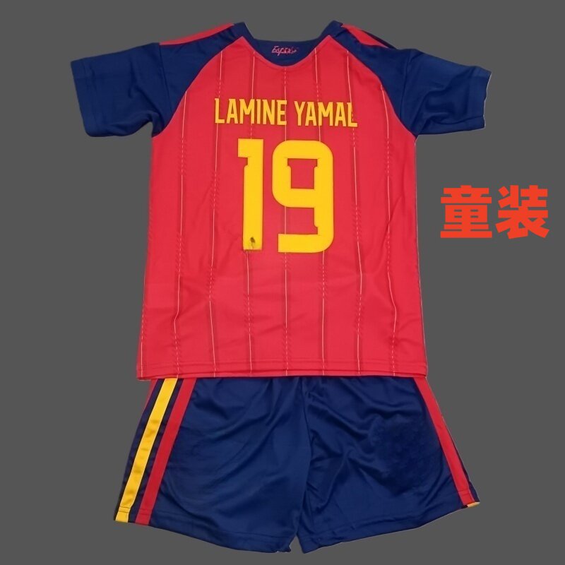 2026国家队亚马尔佩德里威廉姆斯奥亚萨瓦尔主场儿童足球服童装