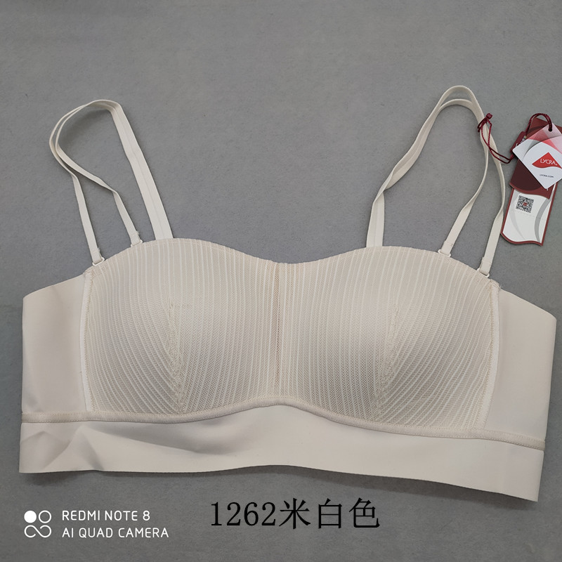 凤起秀美抹胸防走光无肩带文胸