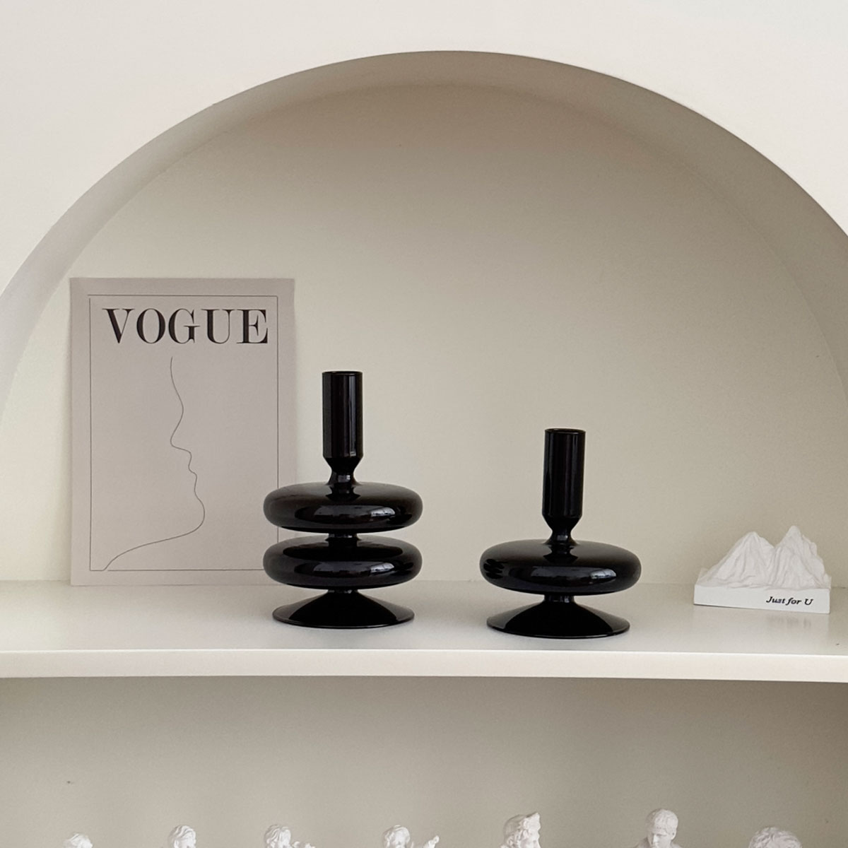 高硼硅玻璃装饰品烛台摆件