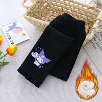 Черные леггинсы Куломи (морщинистые края и флино)