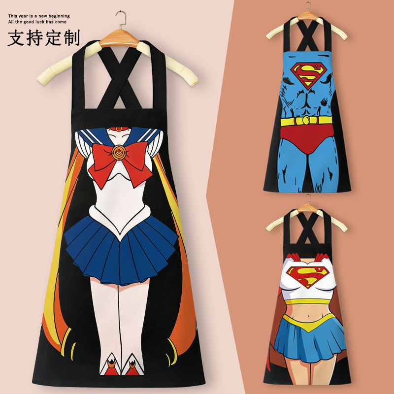 海贼王卡通印花搞笑围裙家用新款个性搞怪罩衣防污渍围腰成人定制,家庭/个人清洁工具,围裙,淘宝优惠券,粉丝福利购,淘宝优惠卷