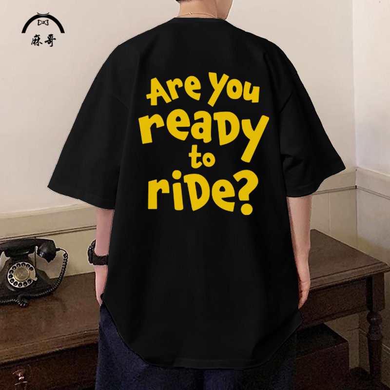 权志龙姜大声演唱会短袖T恤男are you ready to ride应援纯棉半袖
