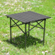 跨境户外野餐露营折叠桌摆摊便携碳钢蛋卷桌沙滩桌野餐桌户外现货